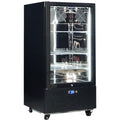 Schmick SK220L-B-HD bar fridge - glass door detail