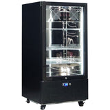 Schmick SK220L-B-HD bar fridge - glass door detail