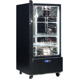 Schmick SK220L-B-HD bar fridge - glass door detail