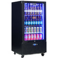 Schmick SK220L-B-HD bar fridge - glass door detail