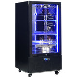 Schmick SK220L-B-HD bar fridge - glass door detail