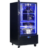 Schmick SK220L-B-HD bar fridge - glass door detail