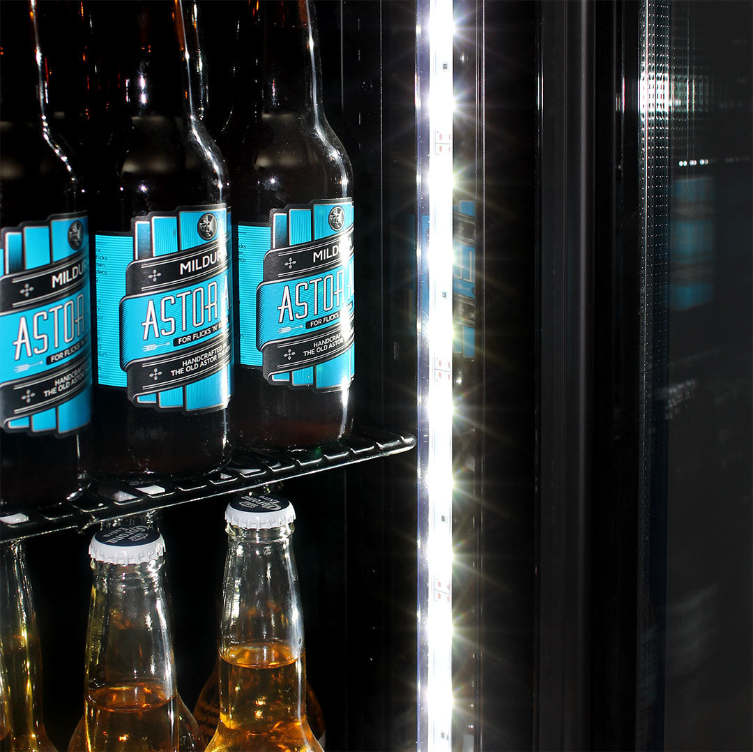 Victoria Bitter - SS-P160-VB-V2 – Original Branded Skinny Upright Bar Fridge – 160 Litres