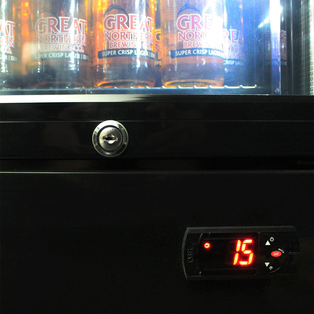 Cheers 01 Branded Skinny Upright Bar Fridge - Model SS-P160FA-CH-01