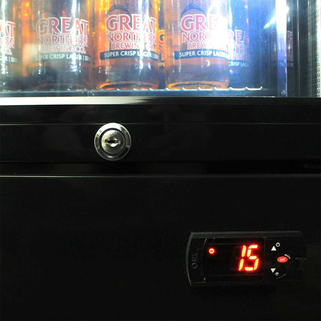 Schmick SS-P160FA bar fridge - adjustable feet and base detail