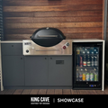 Schmick SK116L-B-HD bar fridge - angle view