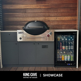 Schmick SK116L-B-HD bar fridge - angle view