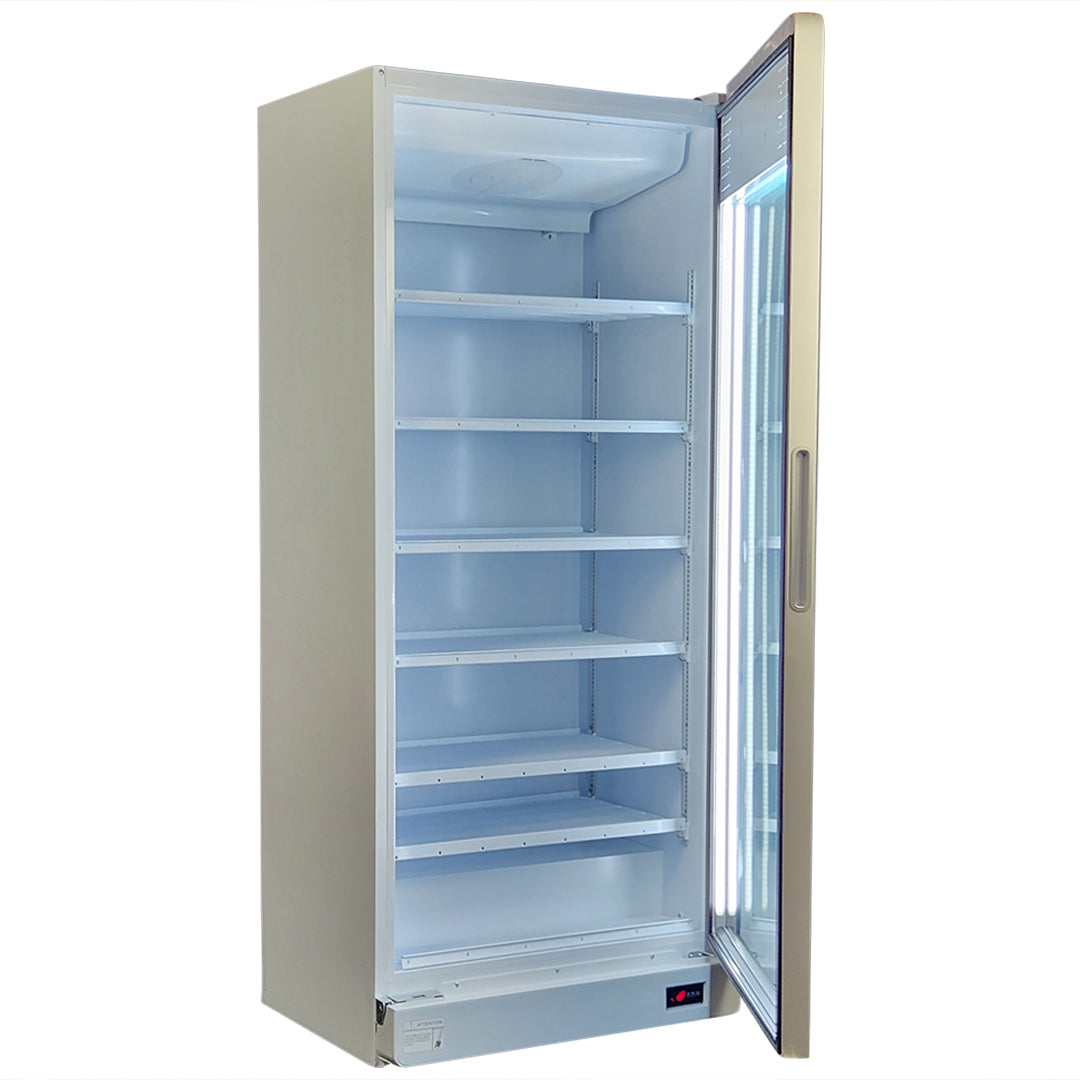 737 Litre Upright Commercial Glass Drinks Fridge – Schmick HUS-SC700W – Add Your Logo