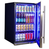 Schmick SK146R-SD bar fridge - glass door detail
