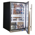 Schmick SK146R-SD bar fridge - glass door detail