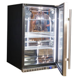 Schmick SK146R-SD bar fridge - glass door detail