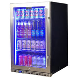 Schmick SK146L-HD bar fridge - glass door detail