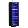 Schmick BD425B-B bar fridge - glass door detail