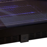 Schmick BD425B-B bar fridge - glass door detail