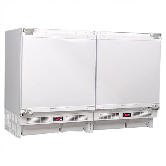 Schmick - MC200-INT – Integrated Under-Counter Fridge & Freezer Combo – 207 Litres