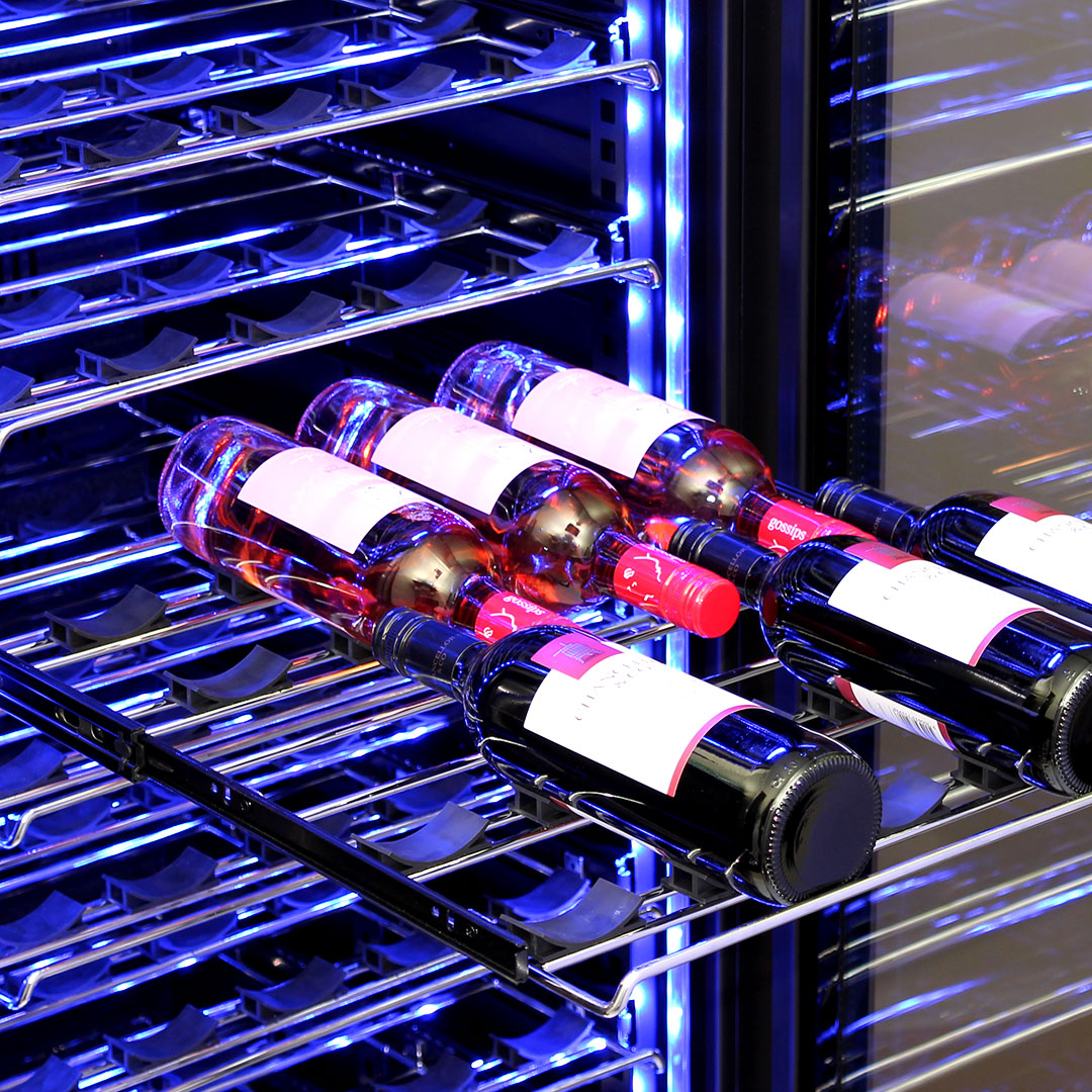 Schmick Upright Glass Door Dual Zone Wine Refrigerator - Model BD425D