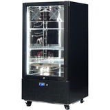 Schmick SK220R-B-HD bar fridge - glass door detail