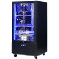 Schmick SK220R-B-HD bar fridge - glass door detail