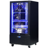 Schmick SK220R-B-HD bar fridge - glass door detail