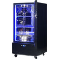 Schmick SK220R-B-HD bar fridge - glass door detail