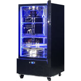 Schmick SK220R-B-HD bar fridge - glass door detail