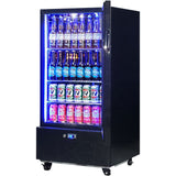 Schmick SK220R-B-HD bar fridge - glass door detail