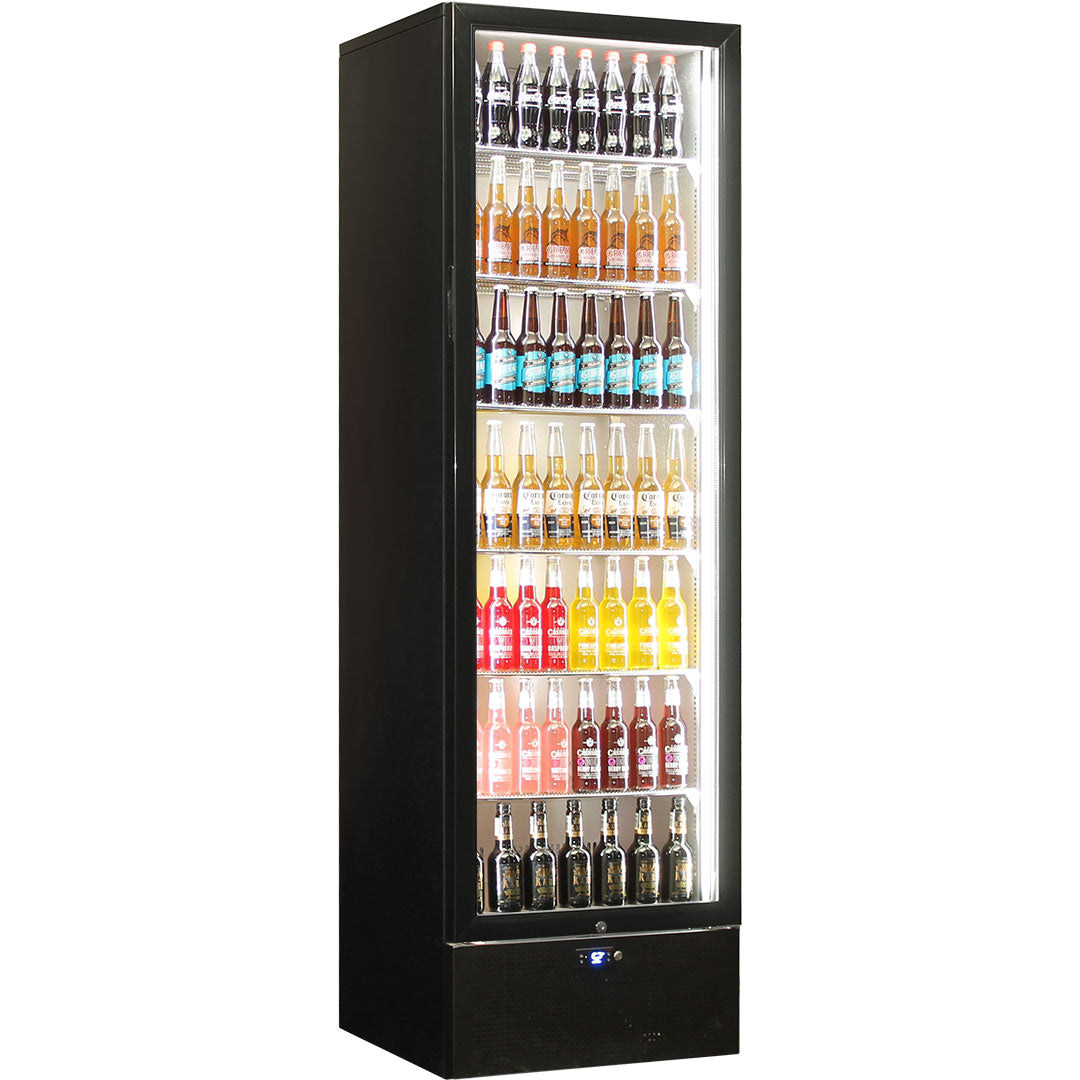 Schmick SK422R-B-HD bar fridge - glass door detail