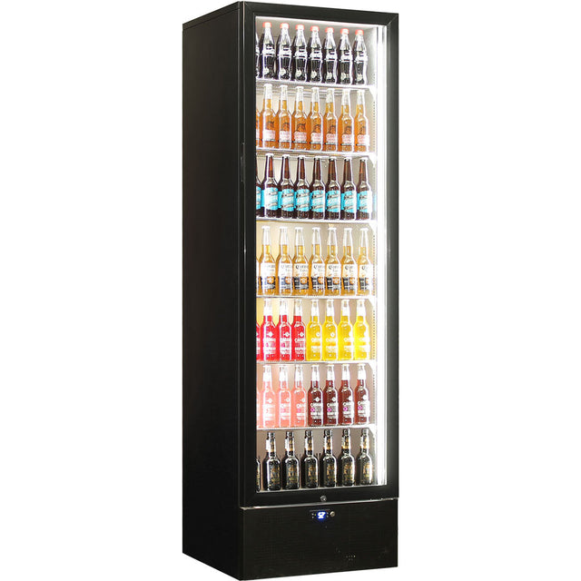 Schmick SK422R-B-HD bar fridge - glass door detail