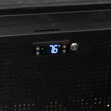 Schmick SK422L-B-HD bar fridge - glass door detail