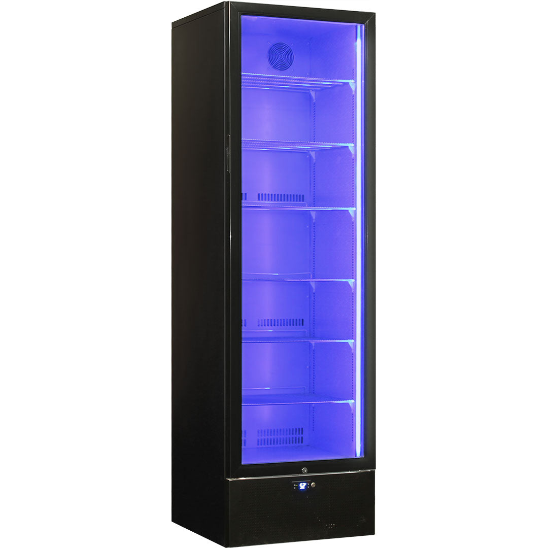 Schmick SK422L-B-HD - Classy Upright Heated Glass 1 Door Bar Fridge