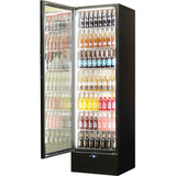Schmick SK422L-B-HD bar fridge - glass door detail
