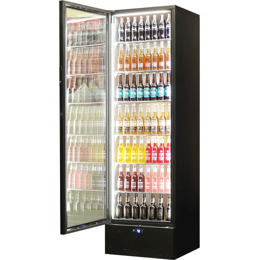 Schmick - SK422L-B-HD – Classy Heated Glass Door Bar Fridge – 398Litres