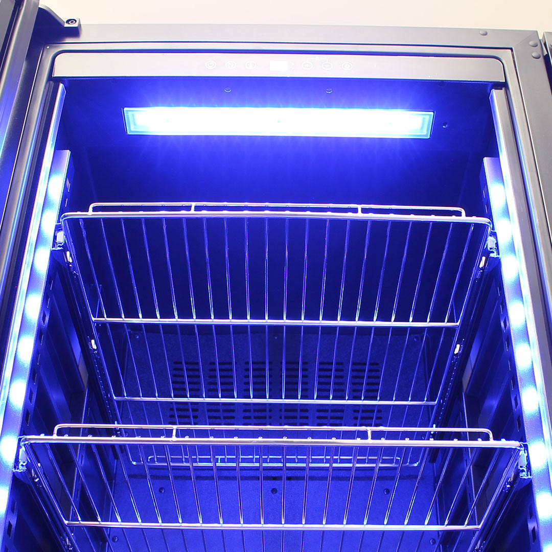 Schmick BD425-COMBO wine fridges - interior shelving detail