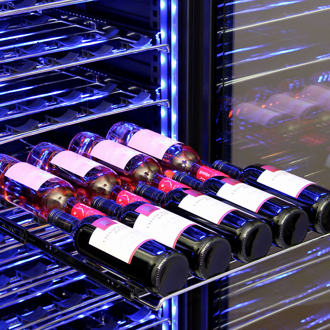Schmick Upright Glass Door Dual Zone Wine Refrigerator - Model BD425D