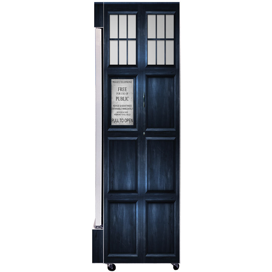 Police Box Glass Door Bar Fridge – 370 Litres - SC372W-PB