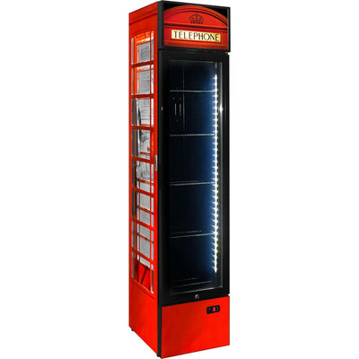 Telephone Box Skinny Upright Bar Fridge