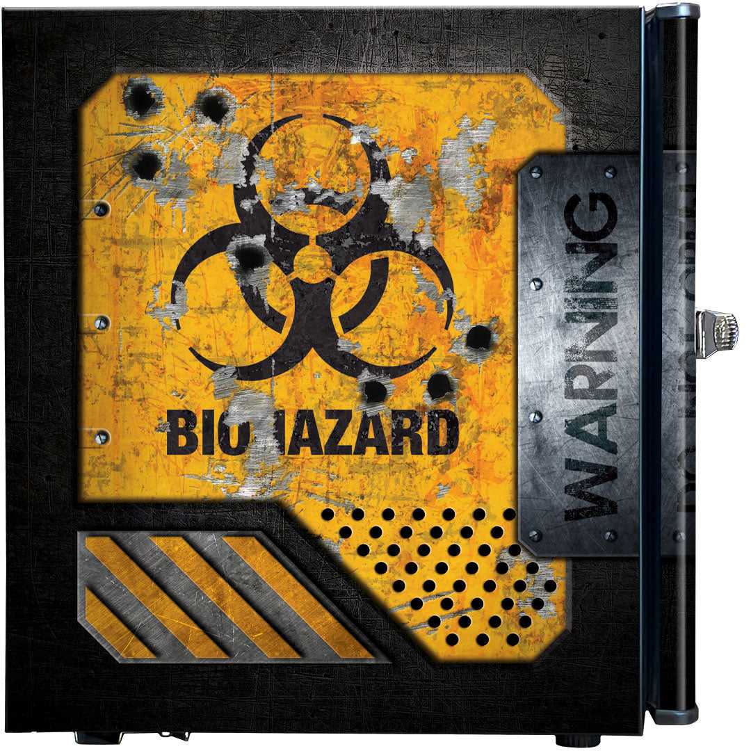 Schmick BC46B-TOXIC bar fridge - side view