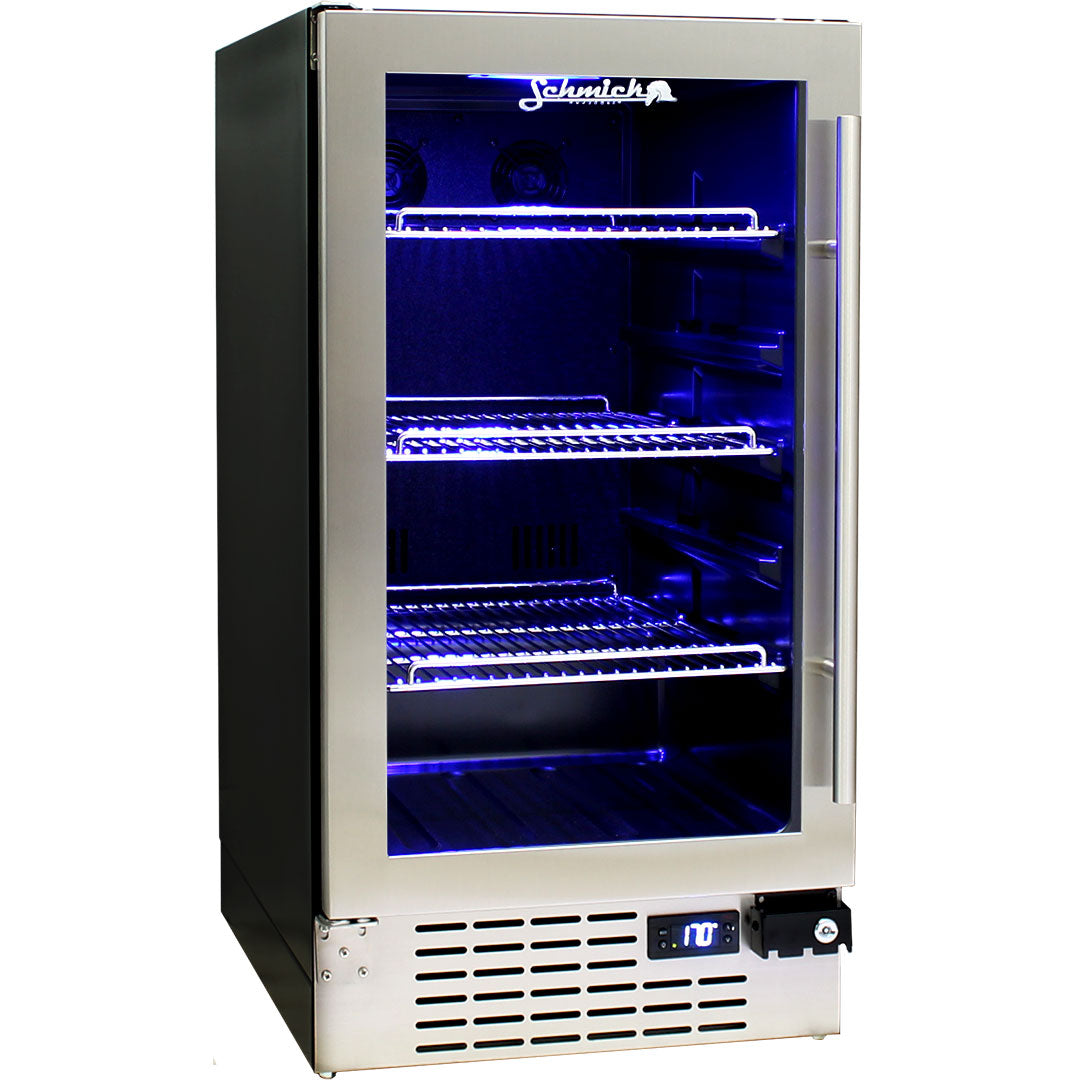 Schmick - JC95B-860 – Under Bench Triple Glazed Glass Door Bar Fridge – 95 Litre