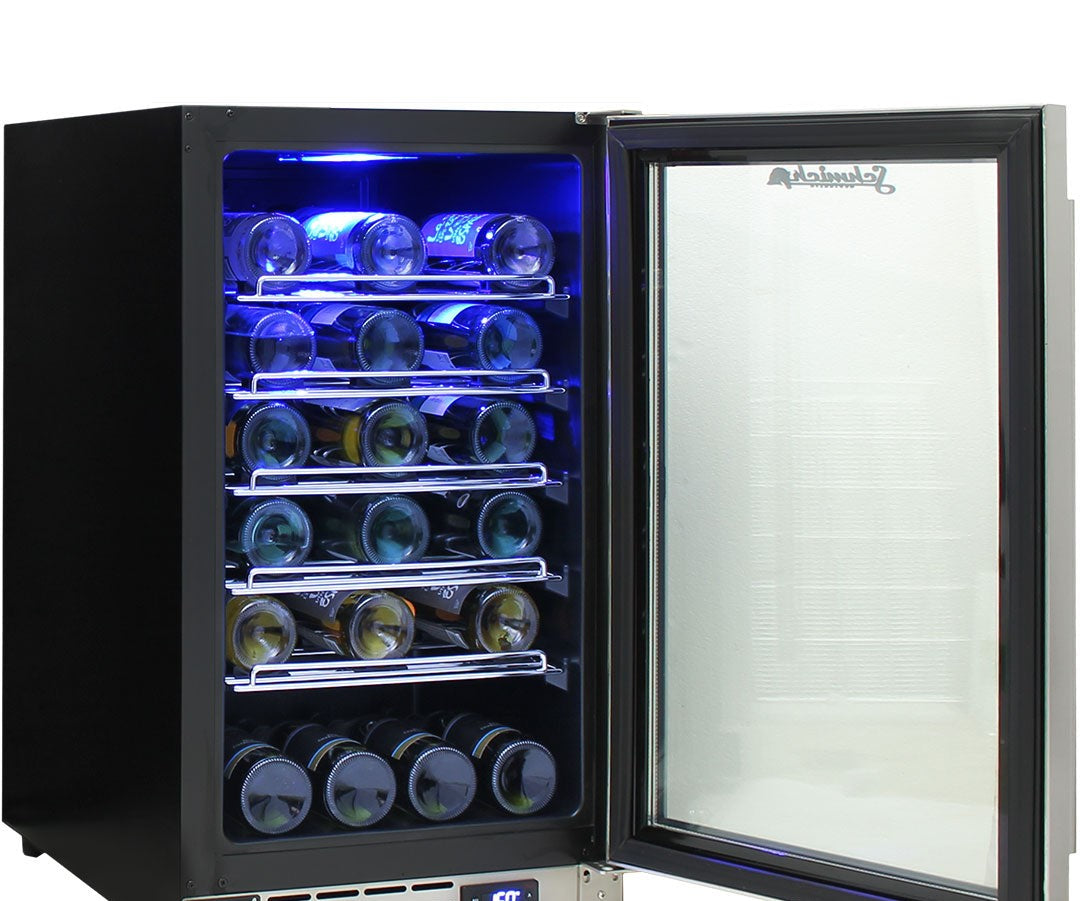 Schmick JC95W-860 bar fridge - glass door detail