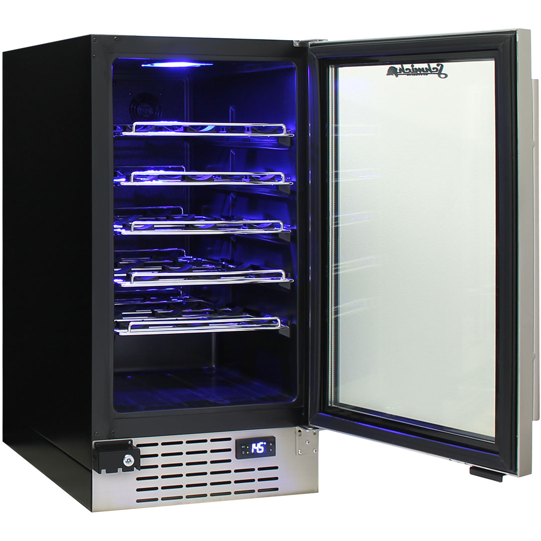Schmick JC95W-860 bar fridge - glass door detail