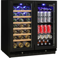 Schmick 165L Dual Zone Beer & Wine Bar Fridge – JC165B (Black)