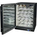 Schmick Quiet Slide Out Front Venting Under Bench Heated Door Wine Fridge - Model SK156-B-HD-MW