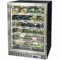 Schmick Quiet Slide Out Front Venting Under Bench Heated Door Wine Fridge - Model  SK156-HD-MW