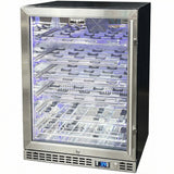 Schmick Quiet Slide Out Front Venting Under Bench Heated Door Wine Fridge - Model  SK156-HD-MW