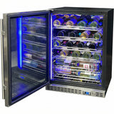 Schmick Quiet Slide Out Front Venting Under Bench Heated Door Wine Fridge - Model  SK156-HD-MW