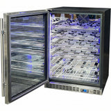 Schmick Quiet Slide Out Front Venting Under Bench Heated Door Wine Fridge - Model  SK156-HD-MW