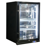 Schmick SK146R-B-HD bar fridge - glass door detail