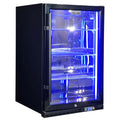 Schmick SK146R-B-HD bar fridge - glass door detail