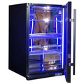 Schmick SK146R-B-HD bar fridge - glass door detail
