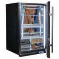 Schmick SK146R-B-HD bar fridge - glass door detail